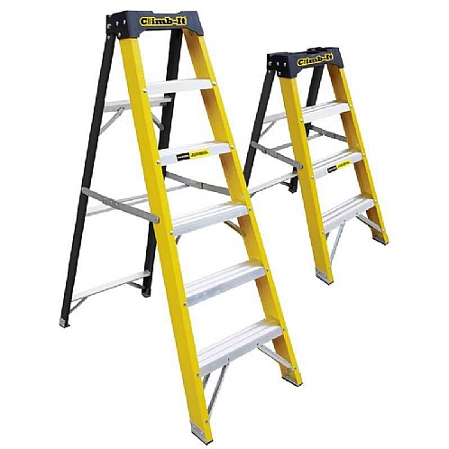 Glass Fibre Electricians Stepladders - Access Steps & Platforms