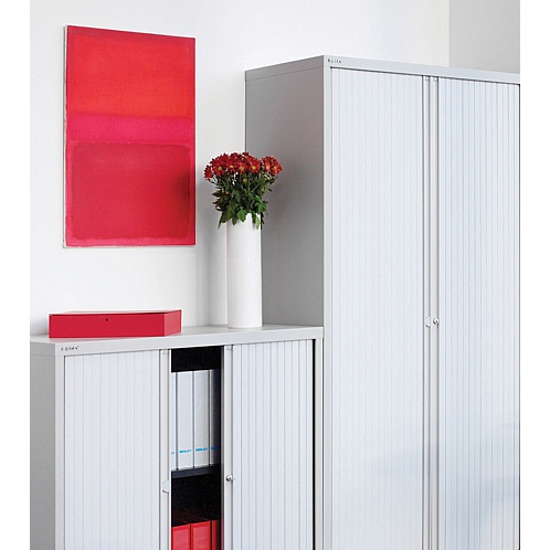 Sliding Door Tambour Cupboard - Next Day Delivery - Office Storage