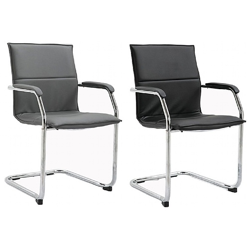 Essen Leather Meeting Chair - Office Chairs