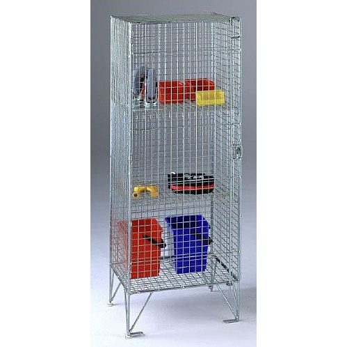 Low Wire Mesh Single Door Cupboard - Storage and Handling