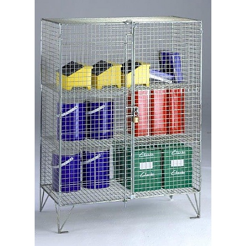 Low Wire Mesh Double Door Cupboard - Storage and Handling