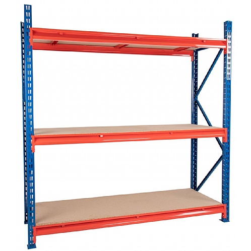 TS Longspan Heavy Duty Racking with Chipboard Decking - Shelving & Racking