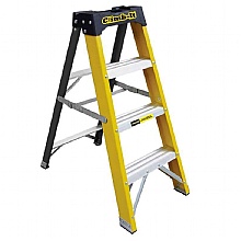 Three Tread Glass Fibre Swing back Step Ladders