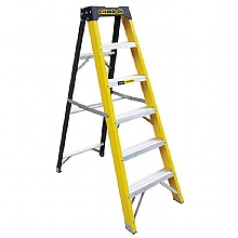 Five Tread Glass Fibre Swing Back Step Ladders