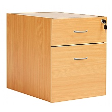 Beech Fixed Pedestal, 2 Drawers