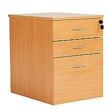 Beech High Mobile Pedestal, 3 Drawers