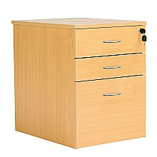 Nova Oak High Mobile Pedestal, 3 Drawers