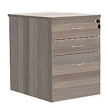 Grey Oak High Mobile Pedestal, 3 Drawers