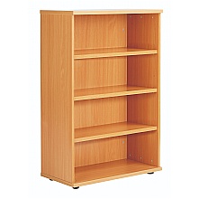 Beech Premium Bookcase, 1200mm high