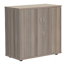Grey Oak 800mm high cupboard one shelf