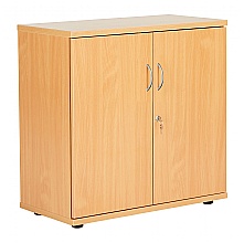 Beech 800mm high cupboard one shelf