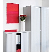 Steel Tambour Door Cupboards in three colours