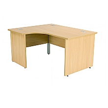 Nova Oak, left handed panel end core workstation