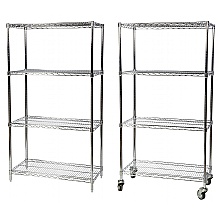 Eclipse Chrome Shelving Units Static & Mobile