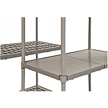 Image showing ventilated and solid shelves