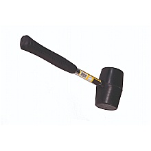 Light  duty shelving assembly using rubber mallet
