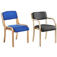 Prague Reception wooden frame meeting Chairs