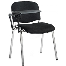 Tauras Chrome Meeting Chairs with Writing Tablet