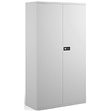 1806mm White stationery cupboard, 3 shelves