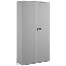 1968mm steel stationery cupboard, grey