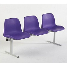 Beam Seating 3 seater with Violet Seats