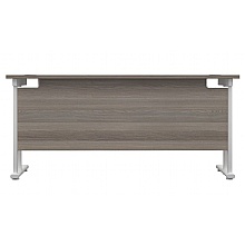 Front of canitilever desk in grey oak