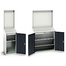 Sloping Top Workstation with Backboard