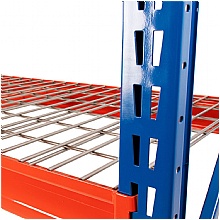 Close up of wire mesh decking