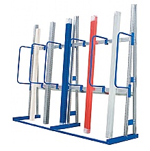 Vertical storage rack, starter + add on bays