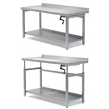 Stainless Steel Ht. Adjustable Preparation Tables