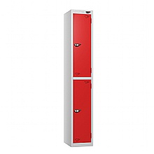 Two Door Locker, Flame Red