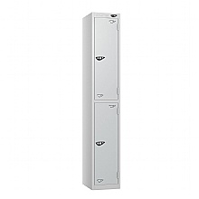 Two Door Locker, Pearl Silver