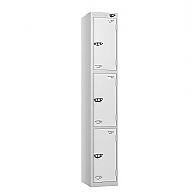 Three Door Locker, Arctic White