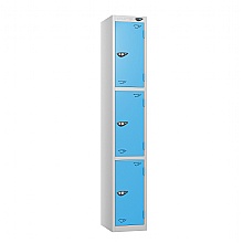 Three Door Locker, Cornflower Blue