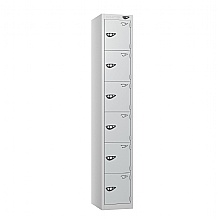 Six Door Locker, Pearl Silver