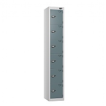 Six Door Locker, Slate Grey