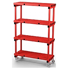 Hygienic plastic shelving, Mobile bay