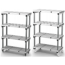 Aluminuim Shelving, Single Bay