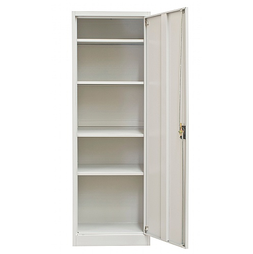 BUDGET Single Door Cupboard with Four Shelves - Office Storage