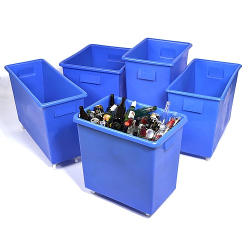 Bottle Skips in Five Colours - Storage and Handling