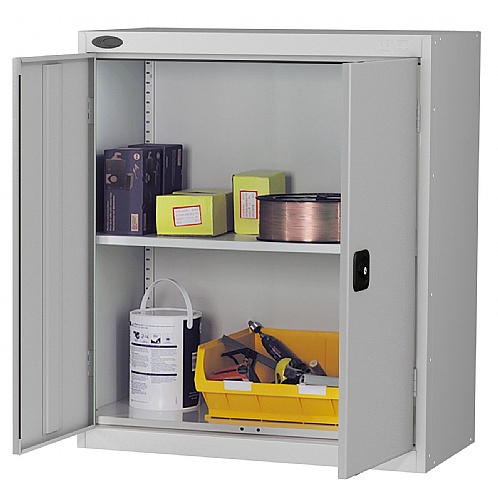 Low Steel Office Cupboard, Compact Storage Unit - Office Storage