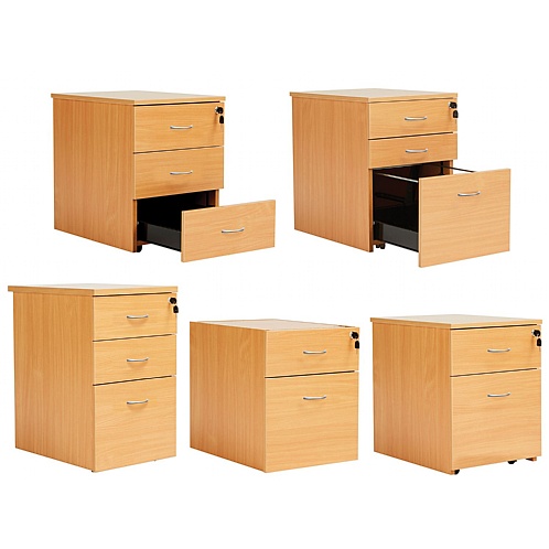 Wooden Desk Pedestals - Office Storage