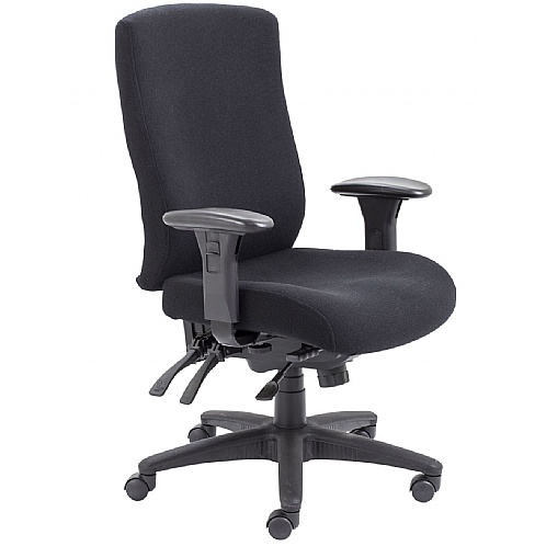Heavy Duty Fabric ChaIr with 2D Adjustable Arms, 152kgs - Office Chairs