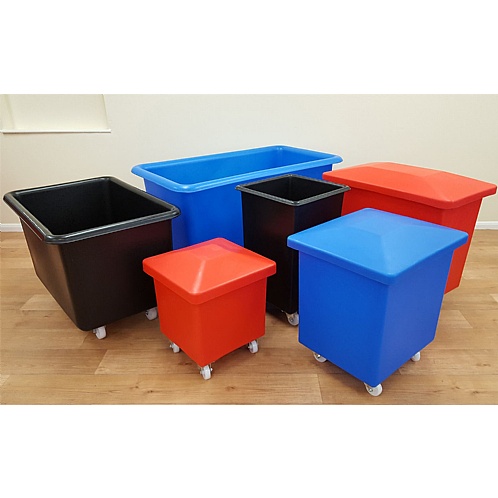 Plastic Container Trucks in 10 sizes and 4 colours - Storage and Handling
