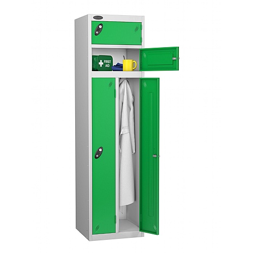 Two Person Locker  Dual Compartments for Garments & Personal Items - Storage Lockers
