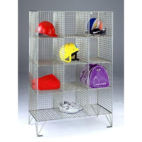 Personal Effects Wire Mesh Lockers without doors - Storage Lockers