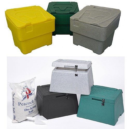Grit Salt Bins, Three Sizes in four colours - Site Safety & Security