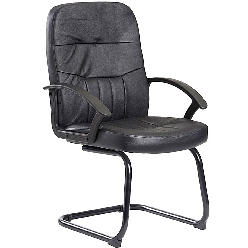 Cavalier Leather Meeting Chair - Office Chairs
