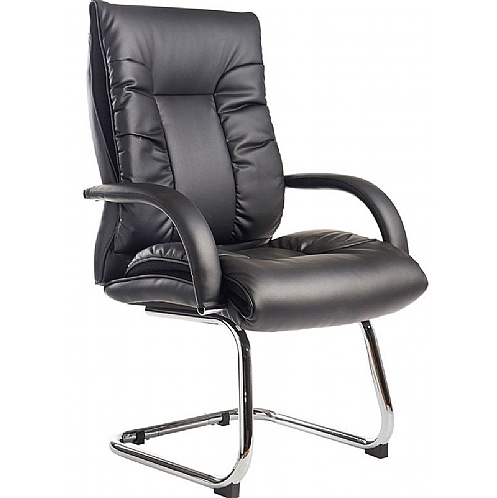 Derby Leather High Back Meeting Chair - Office Chairs