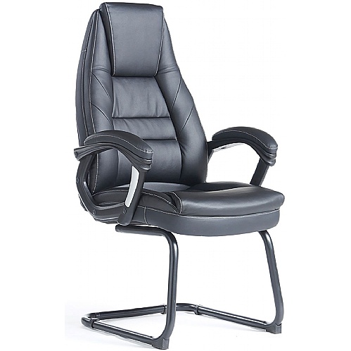 Noble Leather High Back Meeting Chair - Office Chairs